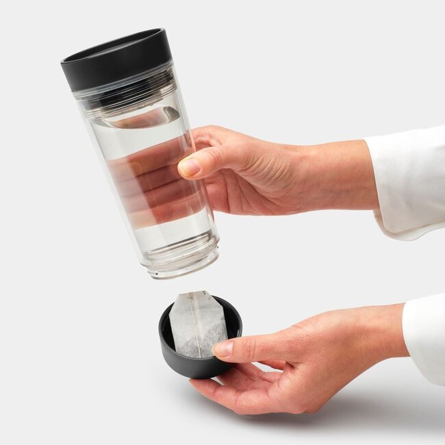 Brabantia Make & Take Theebeker Dubbelwandig 0,36L Donker Grijs