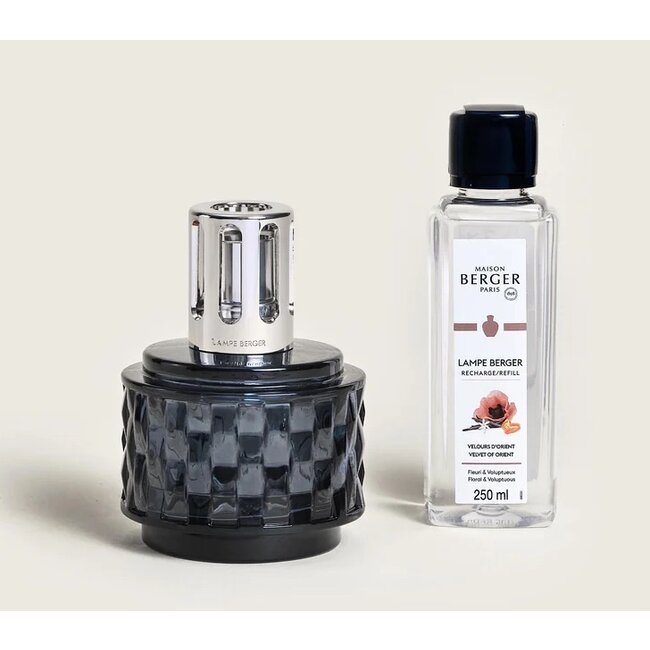 Lampe Berger Geurbrander Variation Grijs met 250ml Velvet of Orient