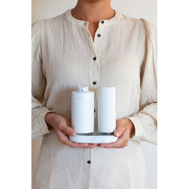 Brabantia SinkStyle Zeepdispenser Set 2x 200 ml Mineral Fresh Wit