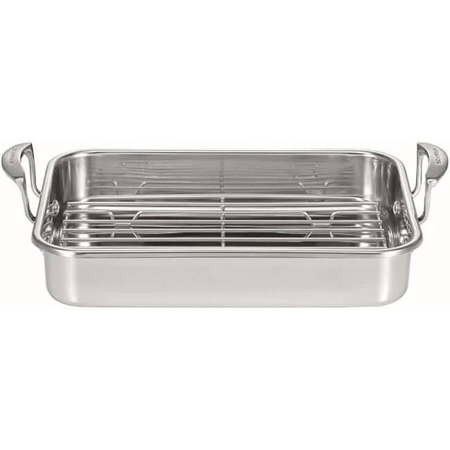 Scanpan RVS Braadslede met rooster Impact 42 x 26 cm
