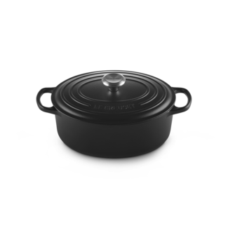 Le Creuset Braadpan Ovaal Mat Zwart 31cm 6,3l