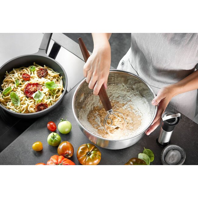 Gefu Deense Garde Nedo RVS / Walnoothout