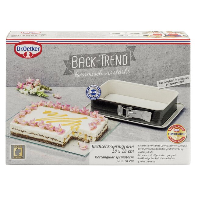 Dr. Oetker Springvorm Back Trend 28 x 18 cm