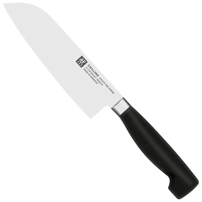 Zwilling Four Star Santokumes 160 mm – Gesmeed Japans Koksmes met FRIODUR® IJsgehard Lemmet
