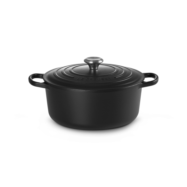 Le Creuset Gietijzeren braadpan Signature Mat Zwart 6.7L - 28cm