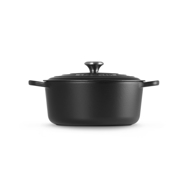 Le Creuset Gietijzeren braadpan Signature Mat Zwart 6.7L - 28cm