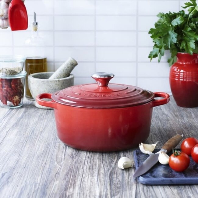 Le Creuset Braadpan gietijzer Signature Kersenrood 4.2L / 24cm