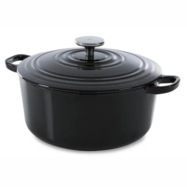 BK Braadpan Gietijzer Bourgogne Zwart 6.7 liter/ 28cm