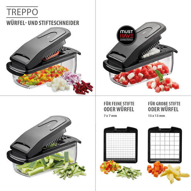 Gefu Groentesnijder - Blokjes en Reepjes Snijder Treppo