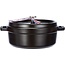 Staub Braadpan Cocotte Gietijzer Laag Zwart 4Liter 26cm