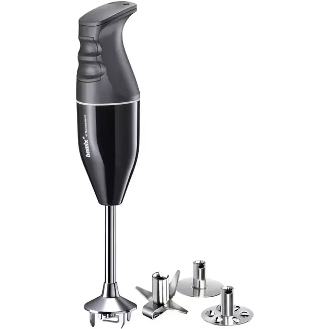 Bamix Staafmixer Classic EO140 Zwart – 140 W Wisselstroommotor – Inclusief 3 Mesjes