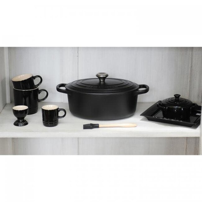 Le Creuset Braadpan Gietijzer Signature Mat Zwart 24cm