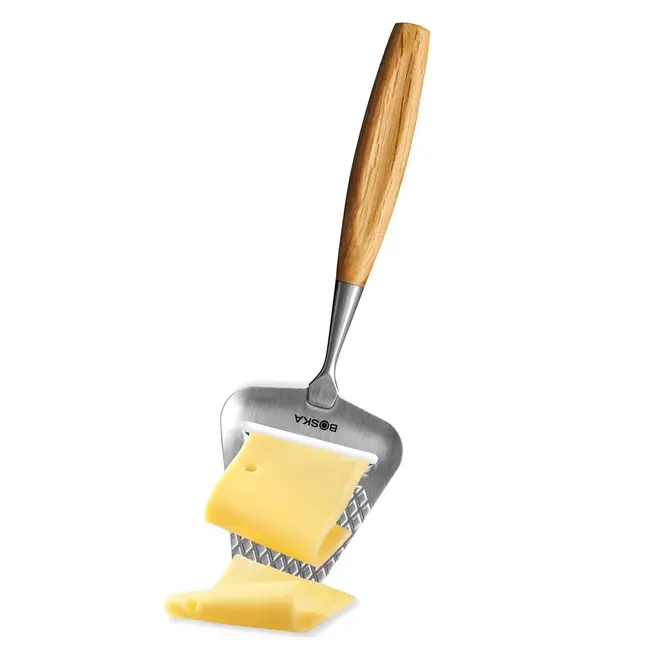 Boska Kaasschaaf Oslo+ Europees Eikenhout handvat en non-stick diamantpatroon