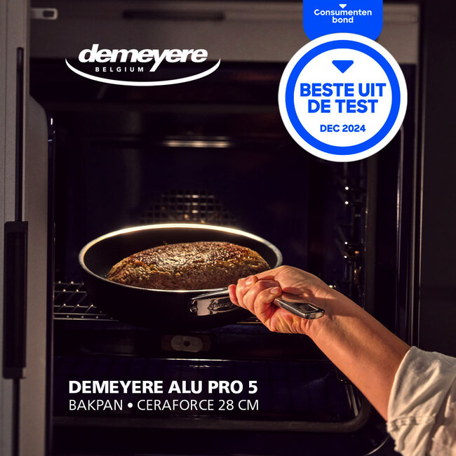Demeyere Alu Pro 5 Ceraforce Koekenpan 28 cm – Aluminium pan met keramische antiaanbaklaag
