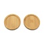 Bredemeijer Theekop Umea 250 ml Wit  Set van 2 stuks met 2 bamboe onderzetters