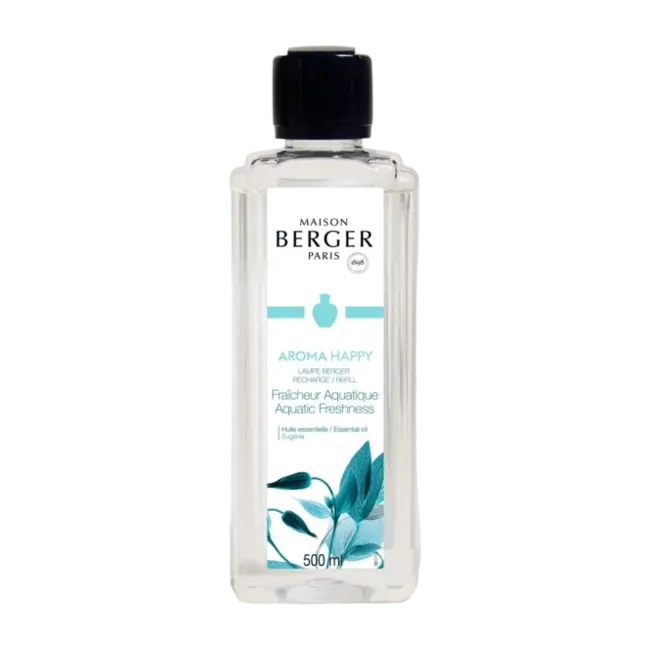 Lampe Berger Navulling Geurbrander Huisparfum Fraicheur Aquatique /Aroma Happy - 500ml