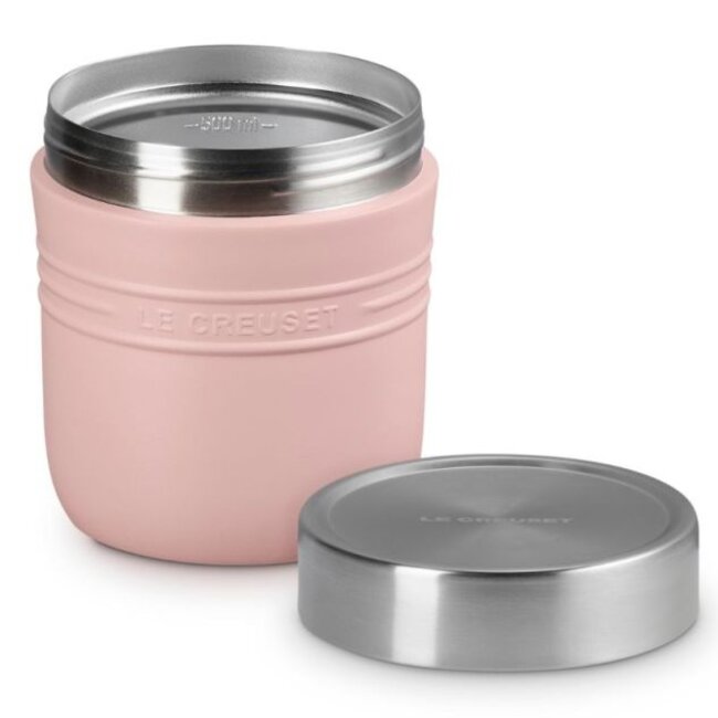 Le Creuset Lunchbeker / lunchpot Dubbelwandig On The Go Shell Pink 0.5L
