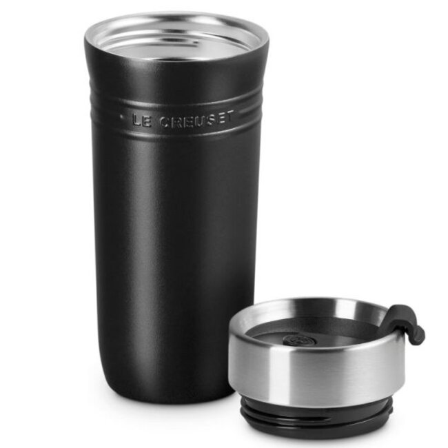 Le Creuset Thermosbeker On The Go Mat Zwart 0.35L