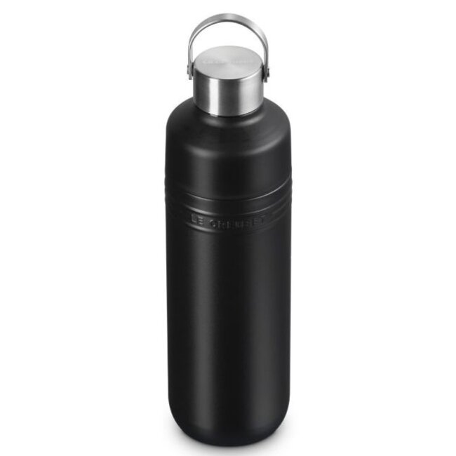 Le Creuset Drinkfles On The Go Mat Zwart 1L