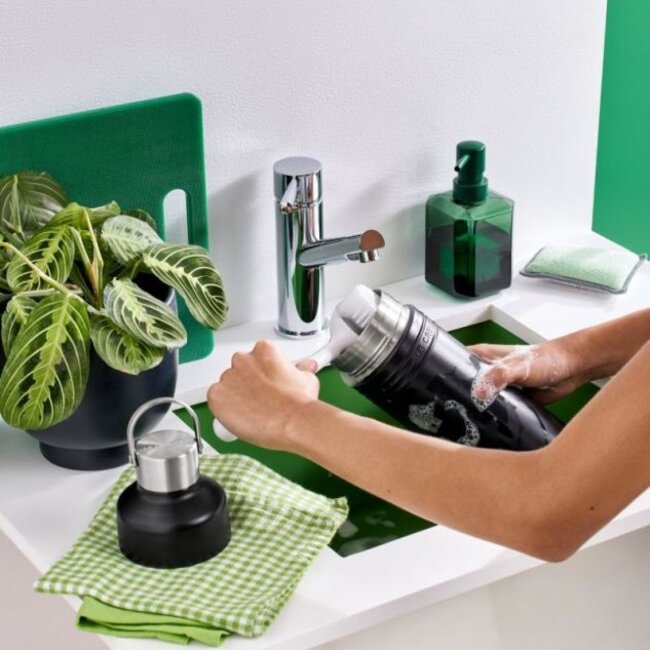 Le Creuset Drinkfles On The Go Mat Zwart 1L