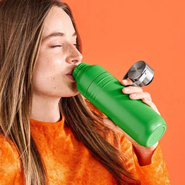 Le Creuset Drinkfles On The Go Bamboo 0.5L