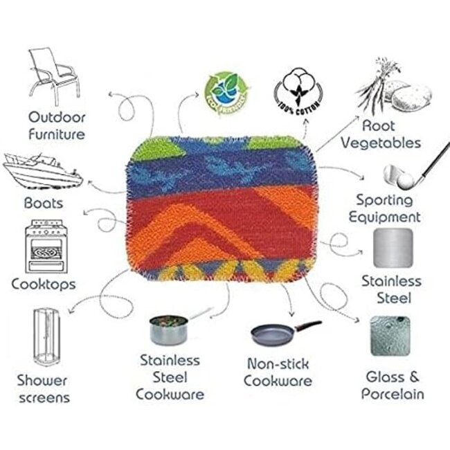 Euroscrubby  Schrobdoekje Klein 17 x 13 CM