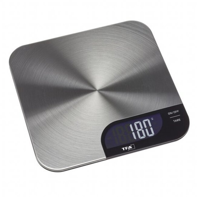 TFA Digitale Keukenweegschaal – Cheesecake Design – Ultra Plat – Tot 5 kg