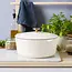 BK Braadpan Gietijzer Bourgogne Cream White 24cm