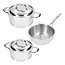 Demeyere Atlantis 7 RVS Startset / Pannenset 3-Delig (InductoSeal & 7-Ply)