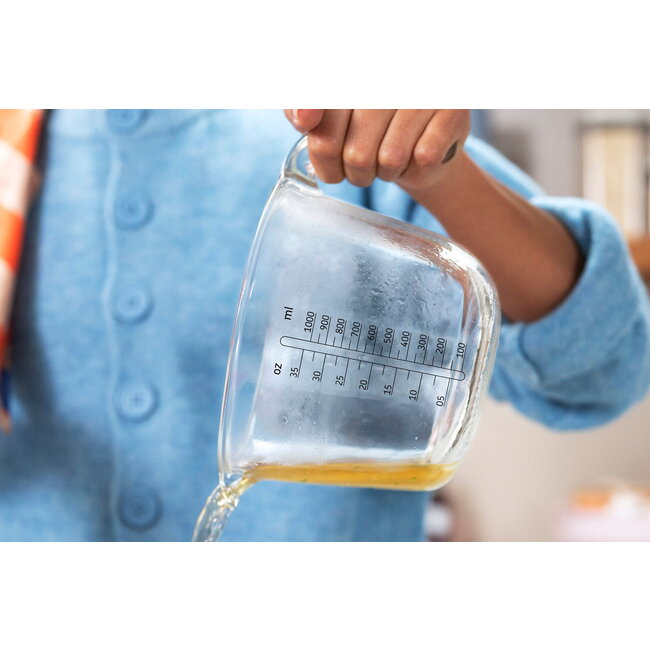 Mepal Maatbeker Glas Chef It 1000 ml met Deksel Nordic Sage