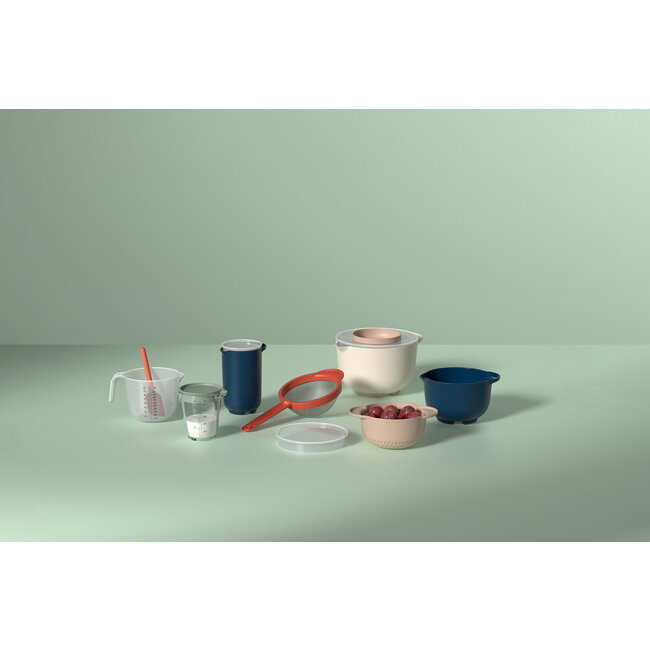 Mepal Maatbeker Glas Chef It 1000 ml met Deksel Chalk