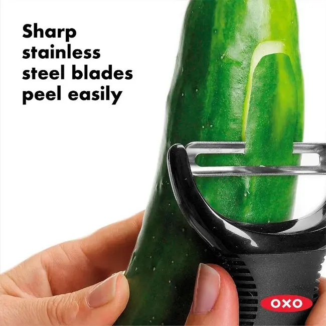 OXO Good Grips Dunschiller Y-model – Japans RVS Mes – Ergonomische Antislipgreep