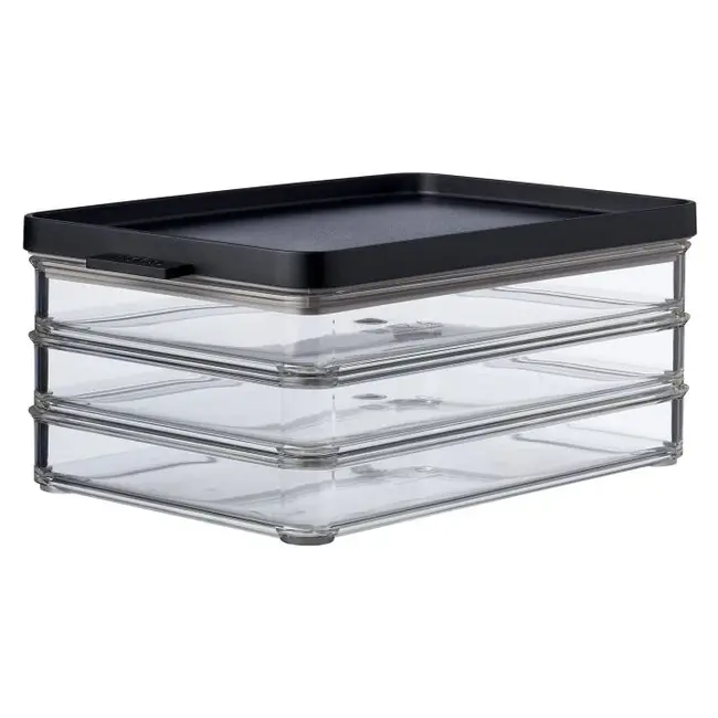 Mepal Vleeswarendoos Zwart 3 laags