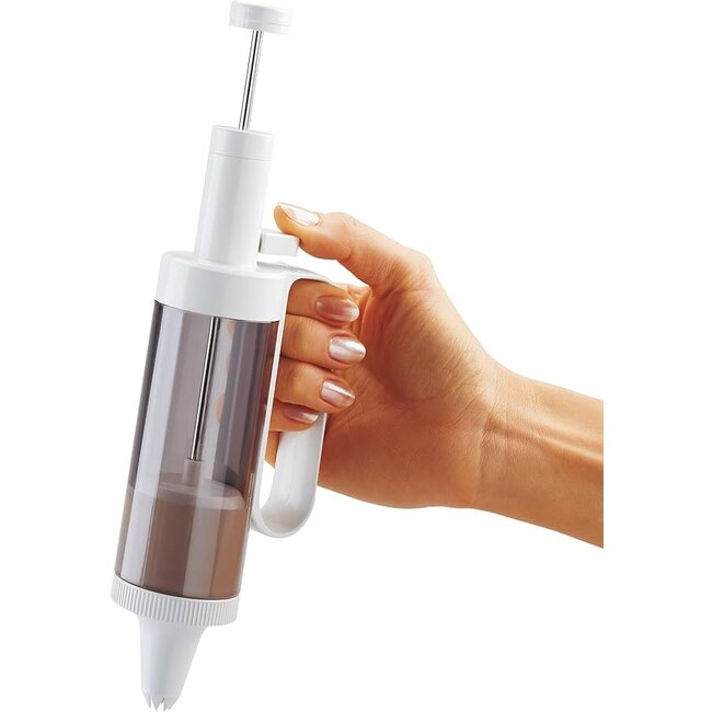 Dr. Oetker Garneerspuit met 6 verschillende spuitmondjes