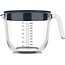 Mepal Maatbeker Glas Chef It 1000 ml met Deksel Navy
