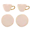 Urban Nature Culture Giftset Good Morning Old Pink - 2 kopjes en 2 borden - 4-delig