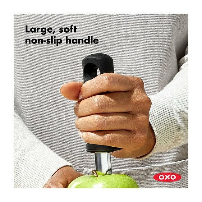 OXO Good Grips Appelboor – Met Gekartelde RVS Kop & Ergonomische Anti-Slipgreep