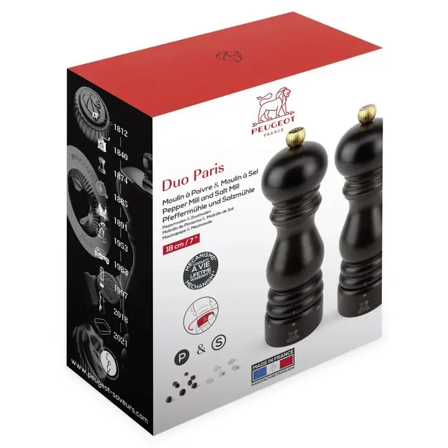 Peugeot Peper- en Zoutmolen Paris U-Select Chocolat 18 cm