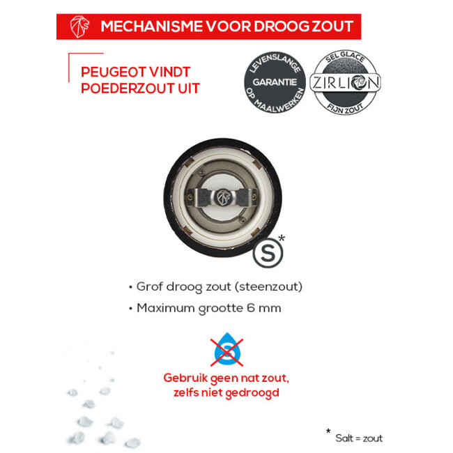 Peugeot Peper- en Zoutmolen Paris U-Select Chocolat 18 cm