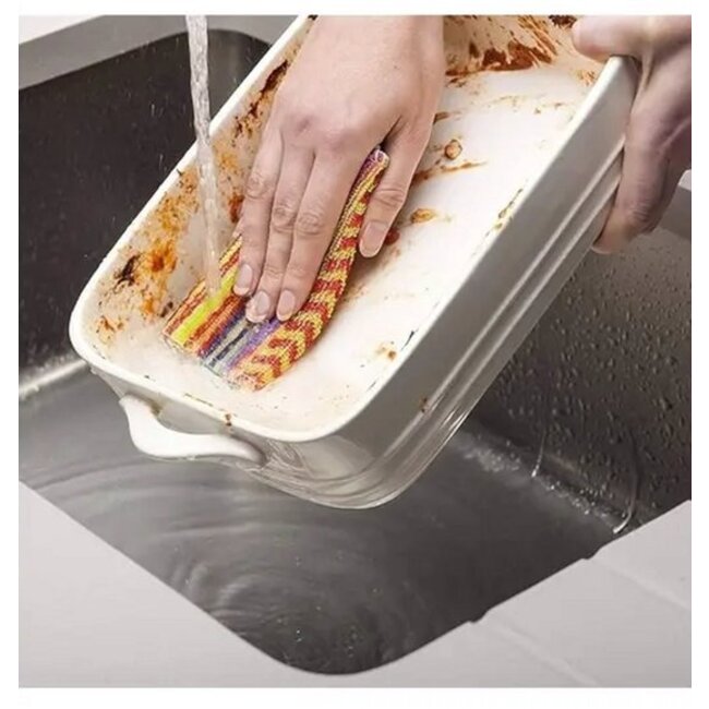Euroscrubby Klein Schoonmaakdoekje – 17 x 13 cm – Krasvrij & Duurzaam – Voordeelpak 6 Stuks