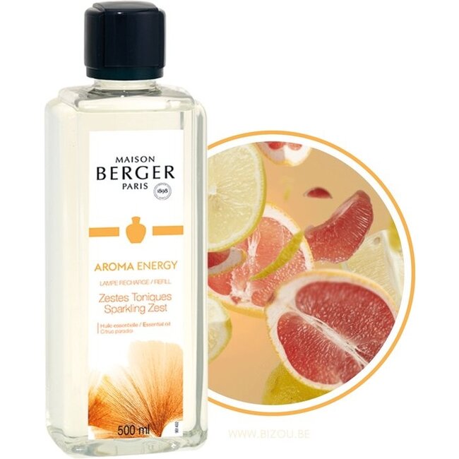 Lampe Berger Navulling Huisparfum Zestes Toniques / Aroma Energy 500ml