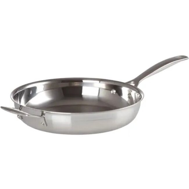 Le Creuset Koekenpan Magnetik RVS 28cm Met Extra Handvat