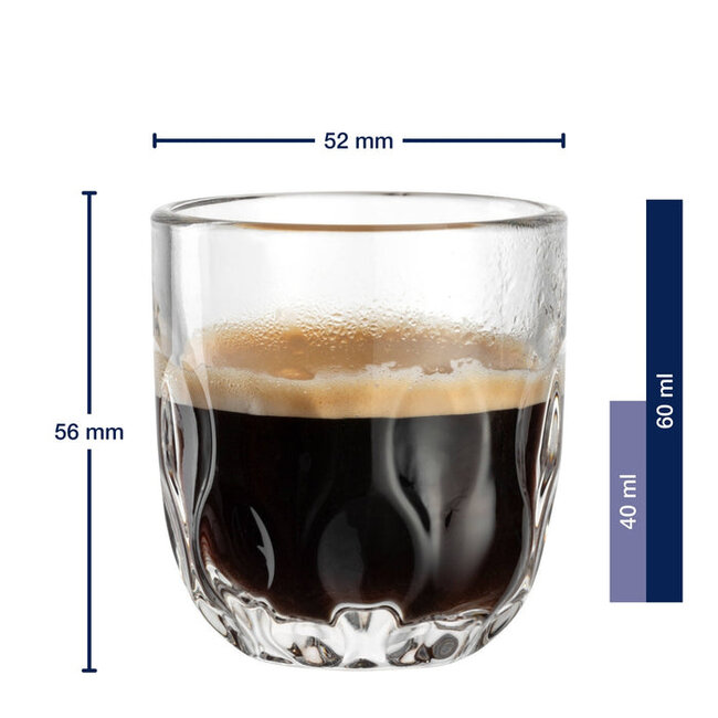 Leonardo Gocce 3 Espressoglas 60ml 2 stuks