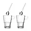 Leonardo Latte Macchiato Glazen Senso 350ml Set - 2 glazen + 2 lepels