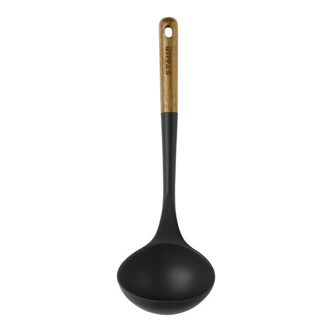 Staub Pollepel Zwart Hout