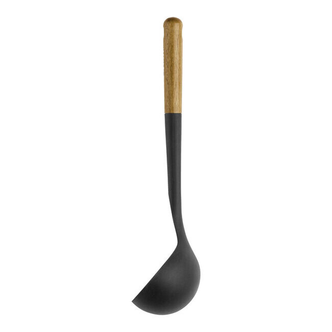 Staub Siliconen Soeplepel – Krasvrij met Ergonomische Houten Greep – 31 cm