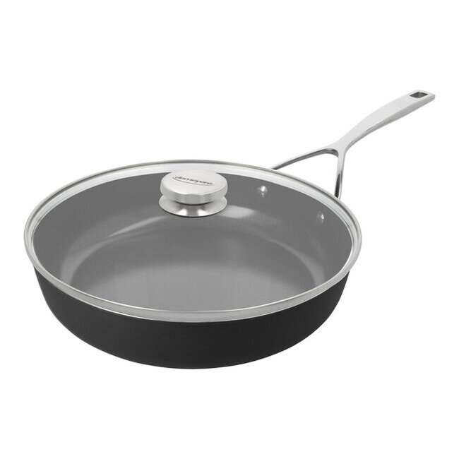 Demeyere Alu Pro 5 Hoge Koekenpan / Bakpan 28cm + Glasdeksel