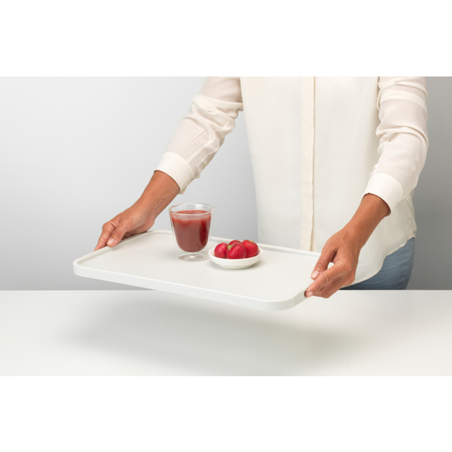 Brabantia Snijplank en Dienblad Groot TASTY+ Licht Grijs