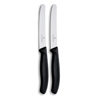 Victorinox Tomatenmes Swiss Classic Zwart 2-stuks