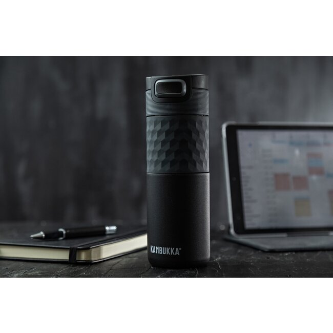 Kambukka Thermosbeker Etna Grip Black Steel 500ml